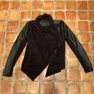 Faux leather jacket